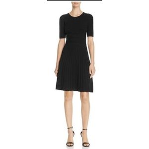 Hugo Boss Frida Fit and Flare Black Dress